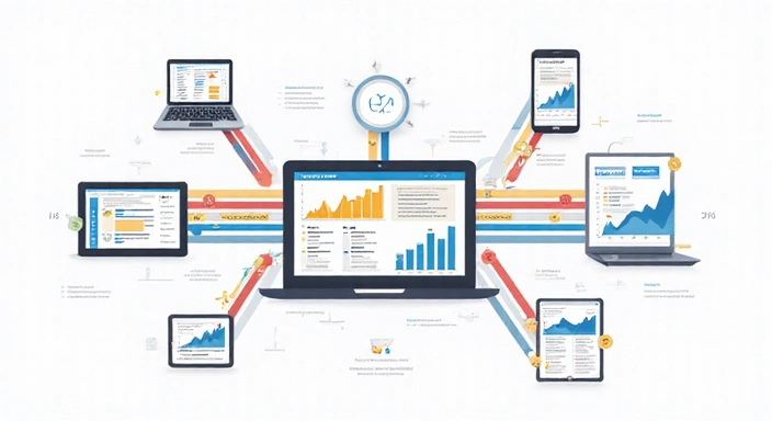 Diagram showing data flow for website analytics and customization